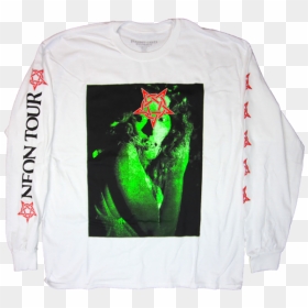 Playboi Carti Neon Tour White Long Sleeve - Playboi Carti Neon Tour Long Sleeve White, HD Png Download - playboi carti png