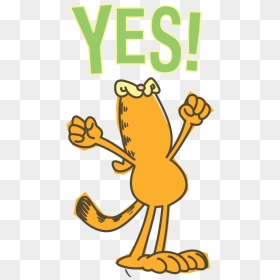 Garfield Line Messaging Sticker - Illustration, HD Png Download - line stickers png