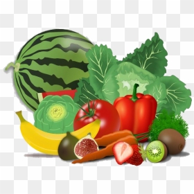 Green Food Png Photo - Vegetables And Fruits Drawing, Transparent Png - whole foods png