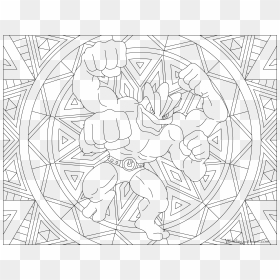 Machamp Pokemon - Flareon Pokemon Coloring Pages, HD Png Download - machamp png