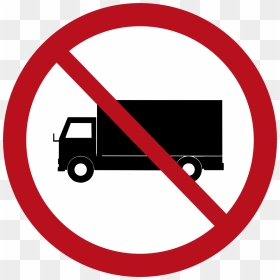 No Trucks Tha B-9 - Stop Sign Vector Png, Transparent Png - trucks png