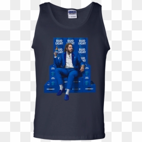 Post Malone Bud Light G220 Gildan 100% Cotton Tank - Post Malone Bud Light, HD Png Download - budlight png