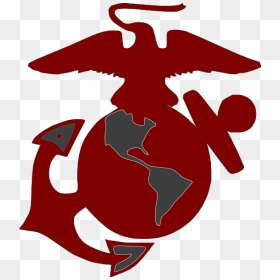 Marines Drawing At Getdrawings Com Free For - Clip Art Marine Eagle Globe And Anchor, HD Png Download - ega png