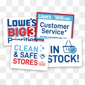 Lowes Big 3 Priorities, HD Png Download - lowes png