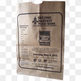 Second Harvest Nobackground - Stamp Out Hunger, HD Png Download - folded map png
