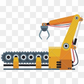 Robotic Production Line Manufacturing - Production Line Illustration Png, Transparent Png - line icon png