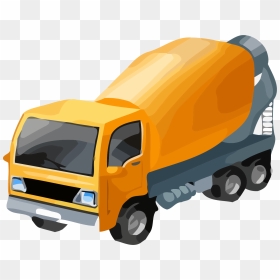 Cement Truck Mixing Basic Blue Clipart Png - Cement Mixer Truck Png, Transparent Png - trucks png