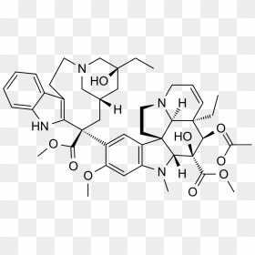 Vinblastine Skeletal Structure - Vincristine Et Vinblastine, HD Png Download - structure png