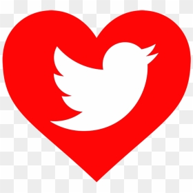 Twitter Logo With Hearts, HD Png Download - preguntas png