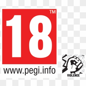 Pegi 18 Logo Png, Transparent Png - 18+ png