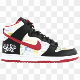 Dc Shoes White And Red High Top, HD Png Download - nacho libre png