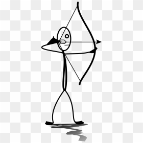 Stickman With Bow And Arrow, HD Png Download - aim png