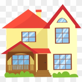 Country House Clipart - House, HD Png Download - house window png