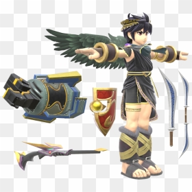 Download Zip Archive - Super Smash Bros Ultimate Dark Pit, HD Png Download - pit png