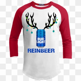 Funny Christmas Shirts Beer, HD Png Download - budlight png