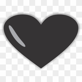 Black Heart Symbol Png, Transparent Png - corações png