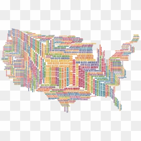 God Bless America Map Clip Arts - Political Art Of America, HD Png Download - america map png