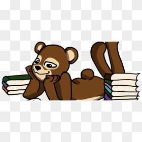 Baker Bear Reading - Cartoon, HD Png Download - baker png