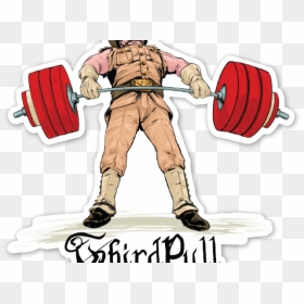 Transparent Weightlifting Clipart - Powerlifting, HD Png Download - teddy roosevelt png