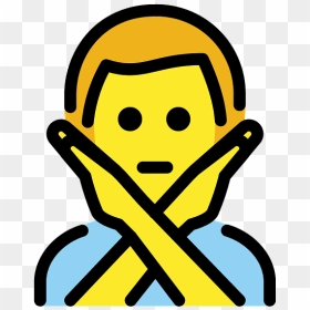 Man Gesturing No Emoji Clipart - Clip Art, HD Png Download - no emoji png
