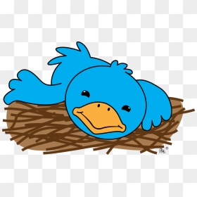 Cartoon Of A Lazy Blue Bird That Is No Early Bird,, HD Png Download - lazy png
