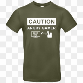 Angry Gamer T-shirt B&c Exact - Gamer Shirt Transparent Background, HD Png Download - angry gamer png
