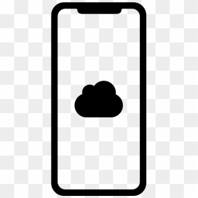 Noun Iphone X Cloud 1322108 000000 - Iphone X Silhouette, HD Png Download - iphones png