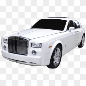 Transparent Rolls Royce Clipart - White Rolls Royce Png, Png Download - phantom png