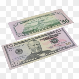Cash, HD Png Download - 50 dollar bill png
