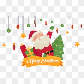 Christmas Tree Png Transparent, Christmas Tree Png, - Merry Christmas Tree Christmas Clipart, Png Download - real santa png