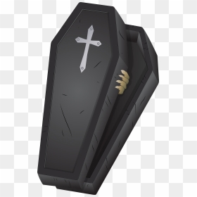 Halloween Black Coffin Png Picture, Transparent Png - casket png