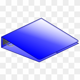 Blue 3-ring Binder Clip Arts - Binder Clip Art Free, HD Png Download - binder png