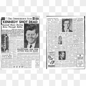 Picture - Nz Christchurch Star Nov 23 1963, HD Png Download - jfk png