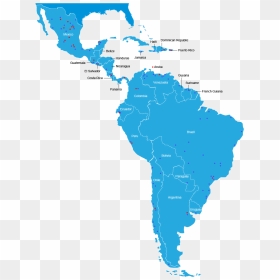 Map Of South America, Laptop Background - Latin America Map Png, Transparent Png - america map png