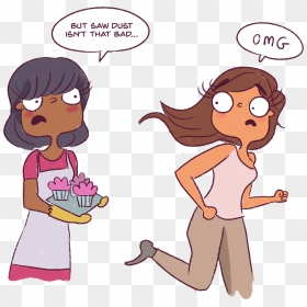 People Can Sense Your Hesitation A Mile Away - Cartoon, HD Png Download - people running away png