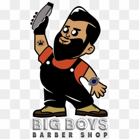Big Boys Barbershop , Png Download - Cartoon, Transparent Png - barber shop png