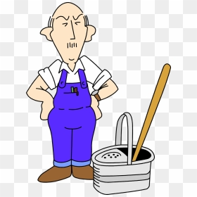 Cleaning Both Genders Clipart - Free Janitor Clip Art, HD Png Download - janitor png