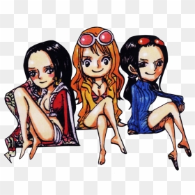 Chibi Hancock, Nami & Robin From A Board Game For Film - Nami Robin And Hancock, HD Png Download - nami png