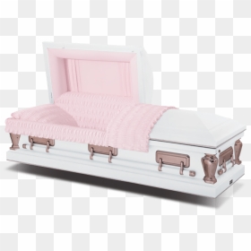 Ammen Family Virgo White & Pink Casket - Pink And White Caskets, HD Png Download - casket png