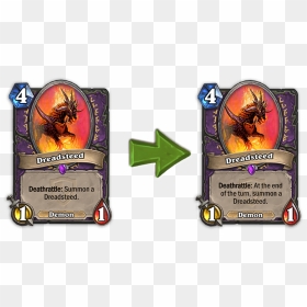 Hearthstone Battlecry Card , Png Download - Dreadsteed Hearthstone, Transparent Png - hearthstone card png