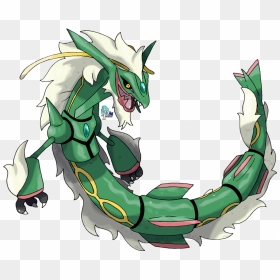 Pokemon Emerald Png , Png Download - Pokemon Mega Rayquaza Fan Made, Transparent Png - pokemon emerald png