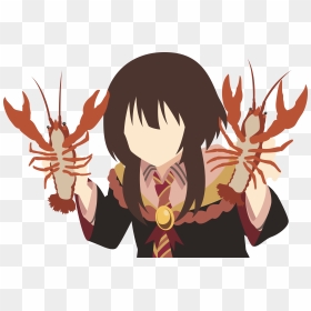 Anime Minimalist Png - Megumin Lobsters, Transparent Png - minimalist png