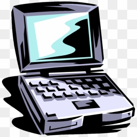 Vector Illustration Of Laptop Or Notebook Portable - Netbook, HD Png Download - computer vector png