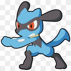 Pokémon X And Y Ash Ketchum Pikachu Mammal Vertebrate - Blue Pokemon With Red Eyes, HD Png Download - riolu png