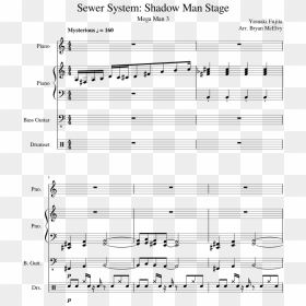 Shadow Man Stage Sheet Music Composed By Yasuaki Fujita - Sheet Music, HD Png Download - shadow man png