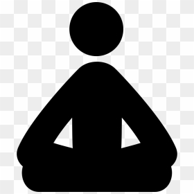 Meditation Yoga Posture - Icone Yoga Png, Transparent Png - yoga icon png