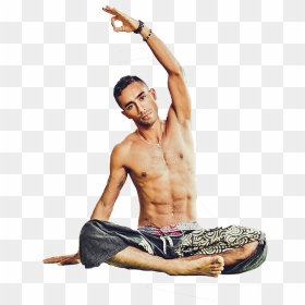 Doing Men Yoga Png, Transparent Png - moon man png