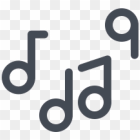 Music Note Outline - Music Notes Png Icon, Transparent Png - music sign png