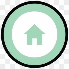 Rtb Web Elements Home Icon 06 - Circle, HD Png Download - home icon png transparent