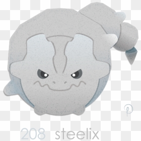 Steelix  the Iron Steel Metal Snake Pokemon - Cartoon, HD Png Download - steelix png